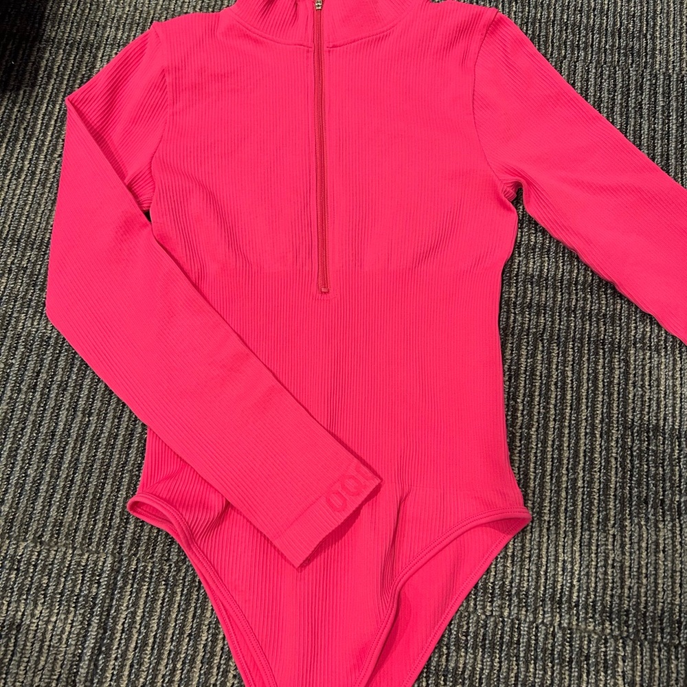 Vibrant Pink Long Sleeve Bodysuit